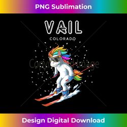 Vail Colorado - Unicorn USA Ski Resort 80s Retro Gift - Sublimation-Optimized PNG File - Animate Your Creative Concepts
