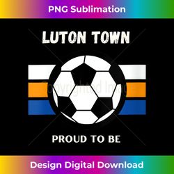 Womens The Hatters Luton Town Proud To Be V-Neck - Eco-Friendly Sublimation PNG Download - Reimagine Your Sublimation Pieces