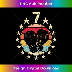 kids 7th birthday boxing 7 year old boxing birthday boy girl - chic sublimation digital download - animate your creative concepts
