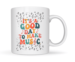 Music Teacher Ceramic Coffee Mug- Christmas Teacher Appreciation Gift for Music Teachers (Music Teacher Rainbow)