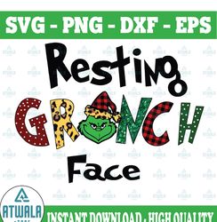 Resting Grinch face PNG, Sublimation, Grinch decal, grinch tumblers, PNG graphics, waterslide images, tumbler graphics,
