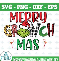 Merry GRINCH Xmas Digital Design PNG - Sublimation Instant Download - Christmas Tsvg  Design - Heat Transfer Printable -