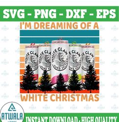 Vintage White Gift Claws I'm Dreaming Of A White Christmasrinking Sublimation PNG Files Digital Art