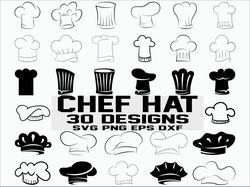 chef hat svg, chef svg, chef hat clipart, kitchen svg