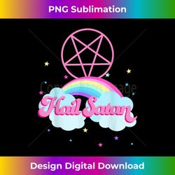 Funny Satanic Rainbow Pentagram Hail Sata - Eco-Friendly Sublimation PNG Download - Craft with Boldness and Assurance