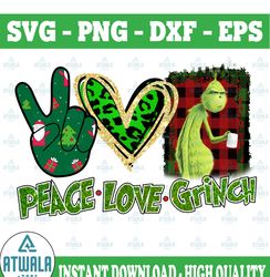 Peace Love Grinch, Peace Love Grinch Png, Grinch Png,Christmas Grinch,Resting Grinch Face,Sublimation Design, Digital Do