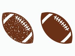 Distressed Football SVG, Grunge Football svg, Commercial use, Cut Files