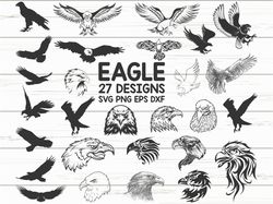 Eagle SVG, Eagle Head SVG, Eagle Silhouette, Fierce Eagle