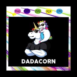 Dadacorn Unicorn Dad and Baby, fathers day gift from son, fathers day gift, gift for papa, fathers day lover, fathers da