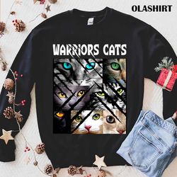 Warriors Cats Eye Cats For Cat Lover Kitten Warrior Cat Mom Classic T-shirt - Olashirt