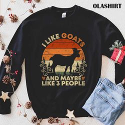 New Farm Animal Funny Goat Lover Retro T-shirt , Trending Shirt - Olashirt