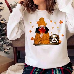 New Just A Girl Who Loves Fall And Dogs Shirt , Trending Shirt - Olashirt