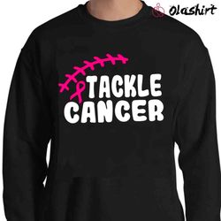 new tackle breast cancer football lovers fans, breast cancer warrior shirt - olashirt