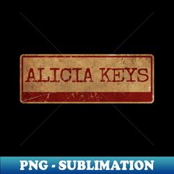 Aliska simple text red gold retro alicia keys - Professional Sublimation Digital Download - Defying the Norms