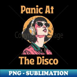 Women Listening To Panic At The Disco - Premium PNG Sublimation File - Stunning Sublimation Graphics