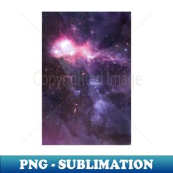 Purple Neon on Pastel Galaxy - High-Quality PNG Sublimation Download - Create with Confidence