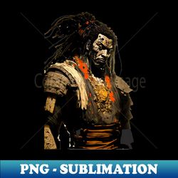Yasuke Black Samurai in 1579 Feudal Japan No 1 - Decorative Sublimation PNG File - Bring Your Designs to Life