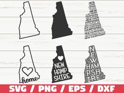 New Hampshire state svg, New Hampshire silhouette, New Hampshire vector, New Hampshire clipart