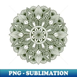 Mandala green - High-Resolution PNG Sublimation File - Bring Your Designs to Life