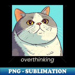 overthinking - Elegant Sublimation PNG Download - Revolutionize Your Designs