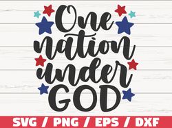 One Nation Under God SVG, Cut File, Clip art, Commercial use