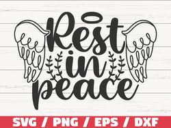 Rest In PeaceSVG, Cut File, Cricut, Commercial use