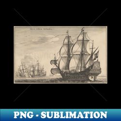 Vintage Dutch Warships - Unique Sublimation PNG Download - Create with Confidence
