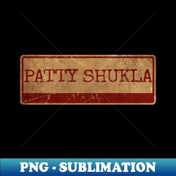 Aliska text red gold retro Patty Shukla - PNG Sublimation Digital Download - Vibrant and Eye-Catching Typography