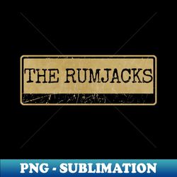 Aliska text black retro - The Rumjacks - Vintage Sublimation PNG Download - Defying the Norms