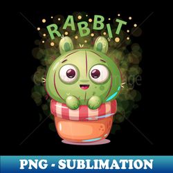 Rabbit Cactus Funny Fruits - Unique Sublimation PNG Download - Capture Imagination with Every Detail