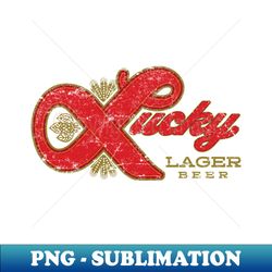 Lucky Lager - Unique Sublimation PNG Download - Enhance Your Apparel with Stunning Detail