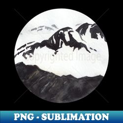 winter landscape - decorative sublimation png file - perfect for sublimation art