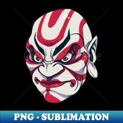 Kabuki mask design - Elegant Sublimation PNG Download - Create with Confidence