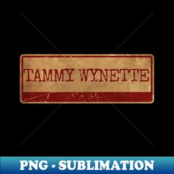 Aliska text red gold retro Tammy Wynette - PNG Transparent Sublimation Design - Instantly Transform Your Sublimation Projects
