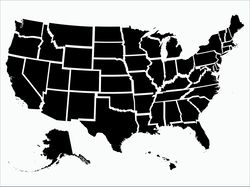 USA Map SVG, All American States SVG, Commercial Use, Cut File