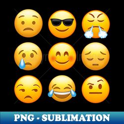 EMOTION EMOJIS - Premium PNG Sublimation File - Capture Imagination with Every Detail