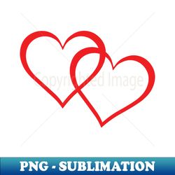 two hearts - Signature Sublimation PNG File - Unleash Your Inner Rebellion