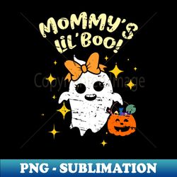 Kids Halloween Ghost Mommys Lil Boo Costume Girls Kids Toddler - Instant Sublimation Digital Download - Unleash Your Creativity