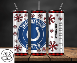 Indianapolis Colts Christmas Tumbler Png, NFL Merry Christmas Png, NFL, NFL Football Png 14