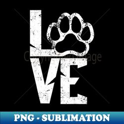 Dog Love Paw - Artistic Sublimation Digital File - Perfect for Sublimation Mastery