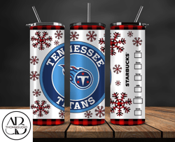 Tennessee Titans Christmas Tumbler Png, NFL Merry Christmas Png, NFL, NFL Football Png 32