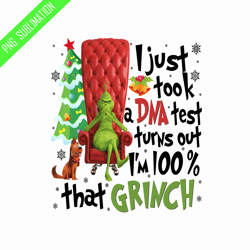I just took a DNA test Grinch christmas png