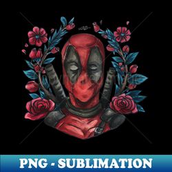 Deadpool Art Deco Watercolour - Vintage Sublimation PNG Download - Perfect for Creative Projects