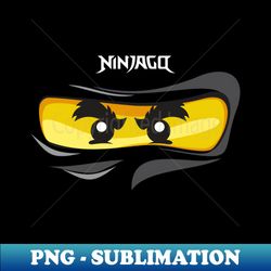 Ninjago Eyes BLACK Ninja Cole FanArt FanMade T-Shirt - Instant Sublimation Digital Download - Unlock Vibrant Sublimation Designs