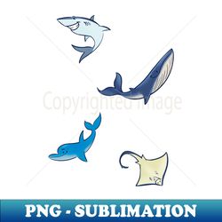 Sea swimmer - Retro PNG Sublimation Digital Download - Bold & Eye-catching