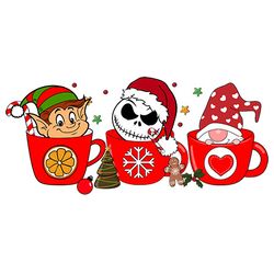 Jack Christmas Coffee Png, Coffee Png, Merry Xmas Png, Christmas Inspired Coffee, Christmas Latte Png Instant Download
