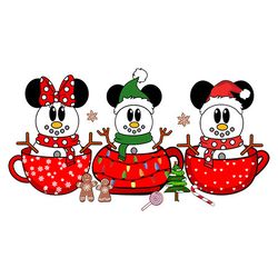 Mickey Christmas Coffee Png, Coffee Png, Merry Xmas Png, Christmas Inspired Coffee, Christmas Latte Png Instant Download
