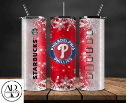Philadelphia Phillies Png, Christmas Coffee MLB Tumbler Png, MLB Christmas Tumbler Png, MLB Baseball 52