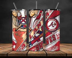 Atlanta Braves Tumbler Wrap, Mlb Logo, MLB Baseball Logo Png, MLB, MLB Sports 02