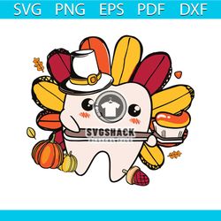 Dentist Thanksgiving Funny Turkey Vibe SVG For Cricut Files